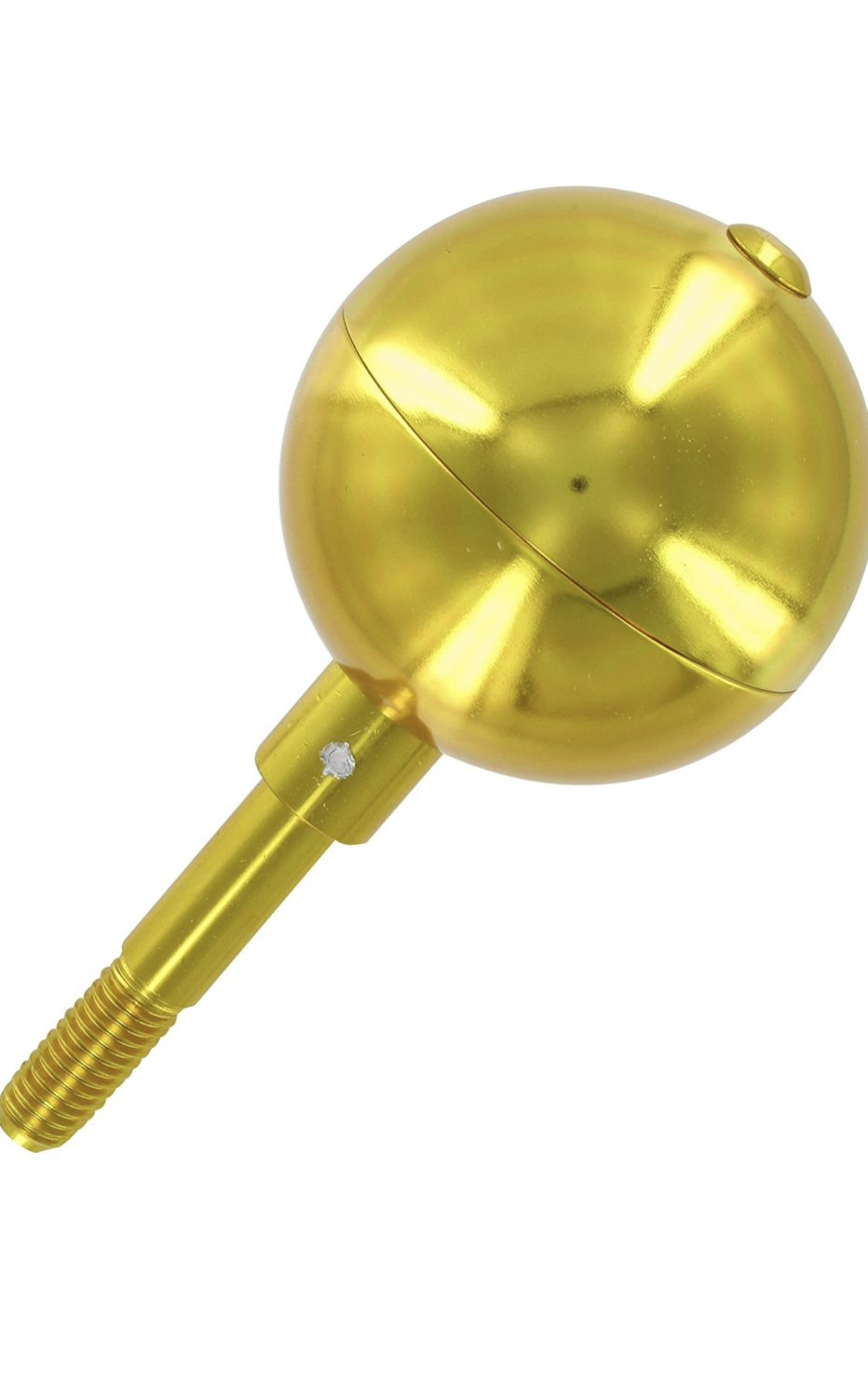 Gold Ball Flag Pole Topper Recreational Mounts